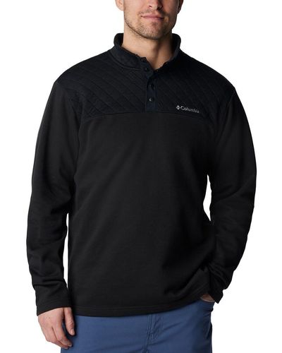 Columbia Hart Mountain Quilted Half Snap Pull Over - Black