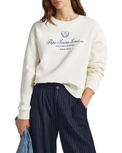 Pepe Jeans Vilma Hooded Sweatshirt - Wit