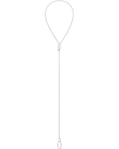 Calvin Klein Women's Playful Organic Shapes Collection Pendant Necklace Stainless Steel - 35000356 - Black