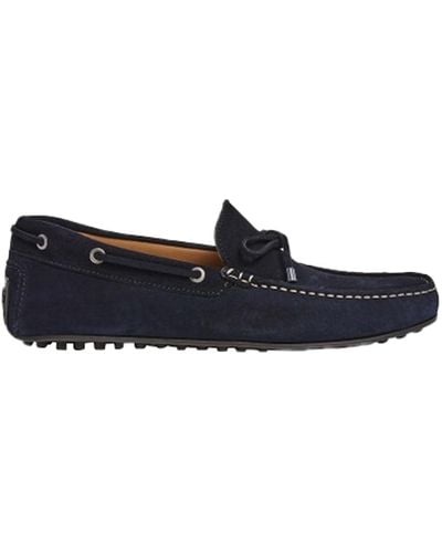 Hackett Driver Suede Shoes - Blue