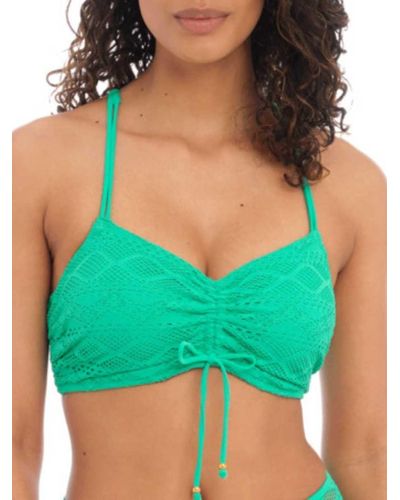Freya Sundance Concealed Underwire Bralette Bikini Top - Green