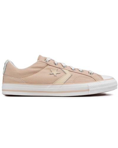 Converse S Star Player Ox Plimsolls Trainers Natural 10 Uk - Pink