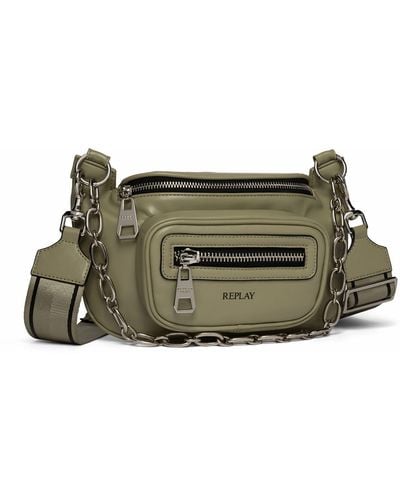 Replay Women's Shoulder Bag With Strap - Green