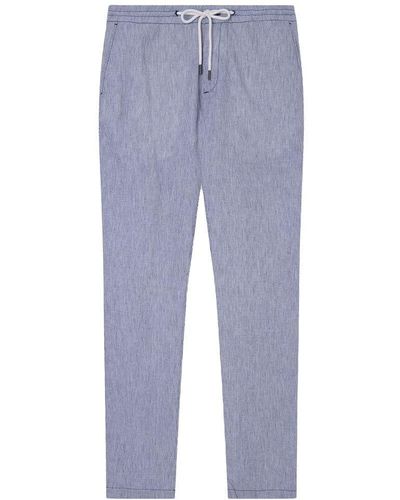 Hackett Mini Stripe Chino Trousers - Blue