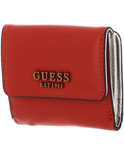 Guess Laurel SLG Card & Coin Purse Orange - Rosso