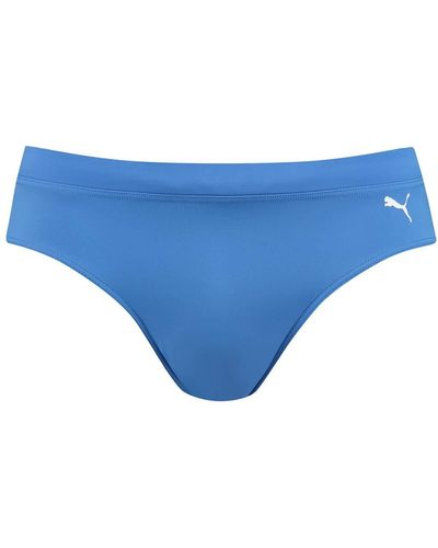 PUMA Badehose Badeshorts Klassischer Badeslip Summer Brief Swim Shorts - Blau