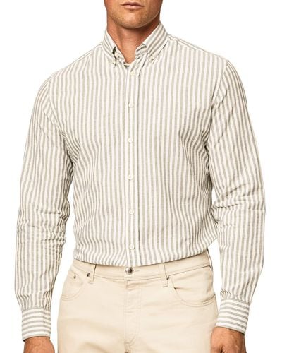 Hackett Melange Stripe Shirt - Natural