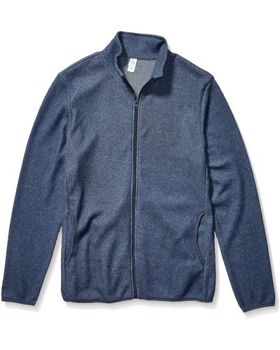 Alternative Apparel Teddy Full-zip Jacket - Blue