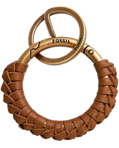 Fossil O Ring Keyfob Saddle - Marrone