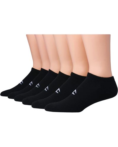 Champion , Double Dry Socks, Crew, Ankle, And No Show, 6-pack, Black, 5-9