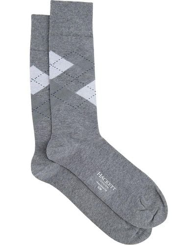 Hackett Argyle Socks - Grey