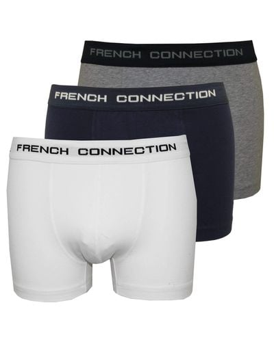 French Connection 3 Pack Fc Boxer Shorts - Multicolour