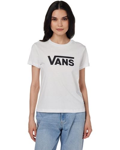 Vans Drop V SS Crew-b Camiseta - Blanco