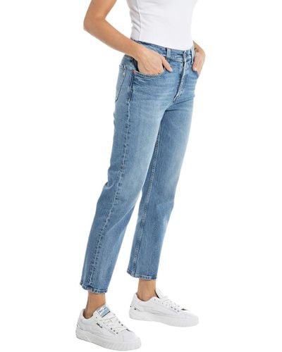 Jeans Met Rozenprint