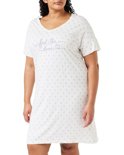 Triumph Nightdresses NDK SSL 10 CO/MD Camisa de Noche para Mujer - Blanco