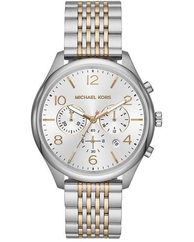 Michael Kors Chronograph Quarz Uhr mit Edelstahl Armband MK8660 - Mettallic