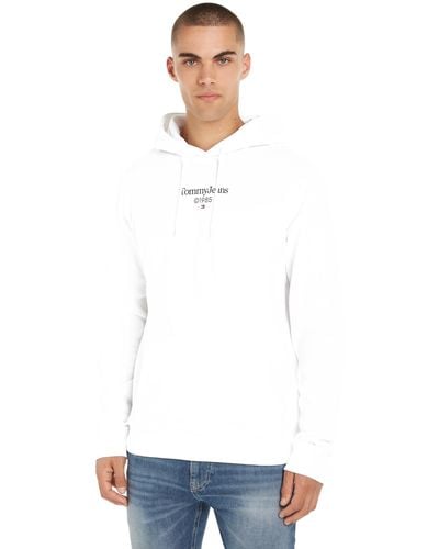 Tommy Hilfiger Tjm Reg Entry Graphic Hoodie Ext Sweatshirts - White