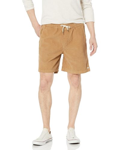 Quiksilver Mens Taxer Cord Shorts - Natural