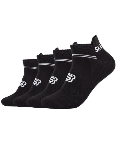 Skechers Sneakersocken Mesh Ventilation 4er Pack 35/38 black - Schwarz