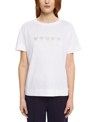 Esprit 013eo1k306 T-Shirt - Bianco