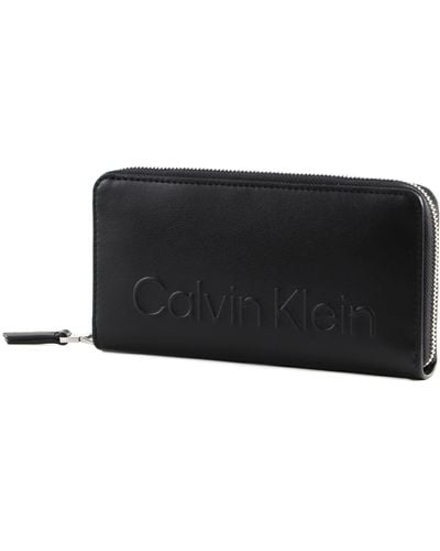 Calvin Klein Portafoglio Donna Ck Set Za Wallet Lg Grande - Nero