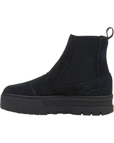 PUMA Mayze Chelsea Suede Boots - Black
