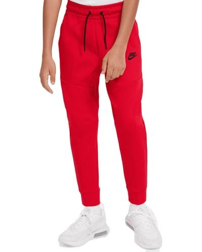 Nike Cu9213-657 B Nsw Tch Flc Pant Trousers University Red/black S