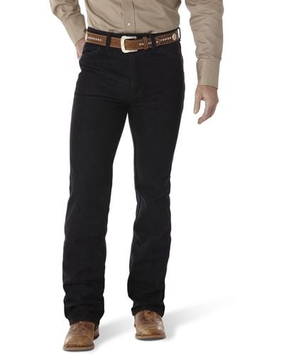Wrangler Cowboy Cut Slim Fit Jean,Black Stretch,30x30 - Nero