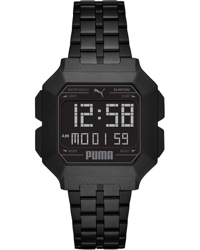 PUMA Remix Stainless Steel Watch - Black