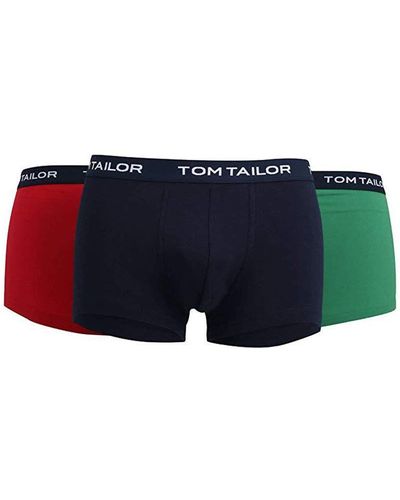 Tom Tailor 70162 Hipster 12er Pack red-Navy-Green M - Blau
