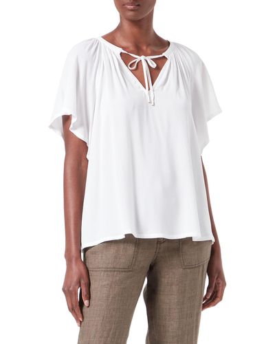 S.oliver Short-sleeved Blouse Bluse kurzarm - Weiß