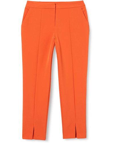 Dorothy Perkins Orange Split Front Trousers, Orange