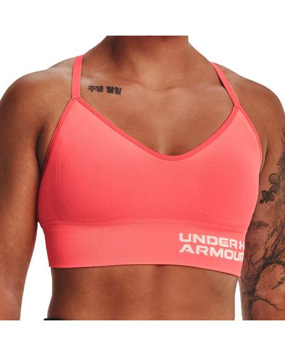 Under Armour S Seamless Bra Neo Pink M - Red