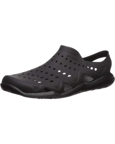 Crocs™ Mens Swiftwater Wave Shoe Flat - Black