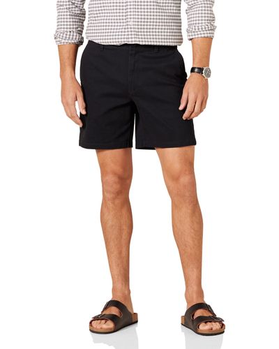 Amazon Essentials Slim-fit 7" Stretch Chino Shorts - Black