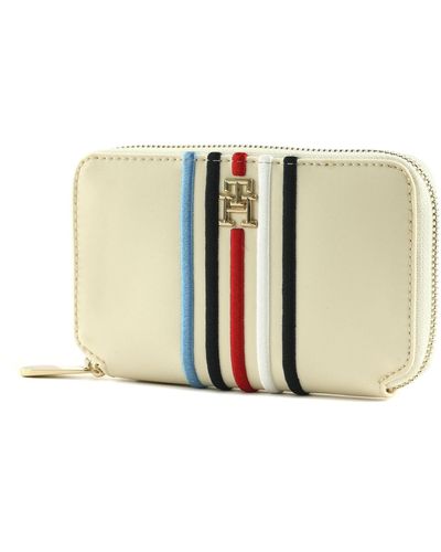 Tommy Hilfiger Poppy AW0AW16018AEF Grand portefeuille pour femme Blanc