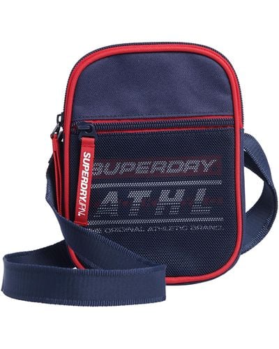 Superdry Tasche SMALL BUMBAG Rouge Red - Blau