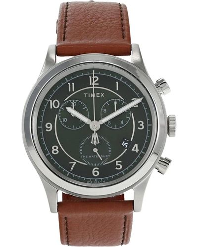 Timex Waterbury Traditional Chronograph 42mm Quartz Watch - Black