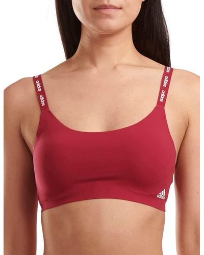 adidas Scoop Lounge Bra Bustino - Rosso