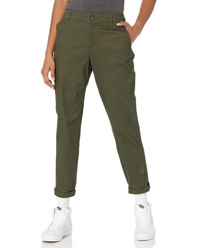Amazon Essentials Cropped Girlfriend Chino Pant Pantaloni - Verde