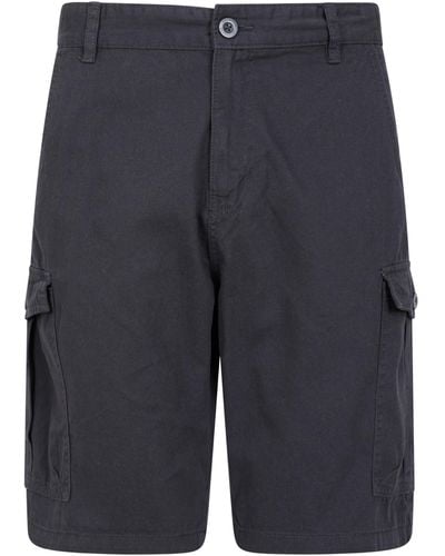 Mountain Warehouse Shorts durevoli del carico del Cotone della saia di - Blu