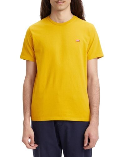 Levi's Ss Original Housemark Tee Camiseta Hombre Golden Nugget - Amarillo