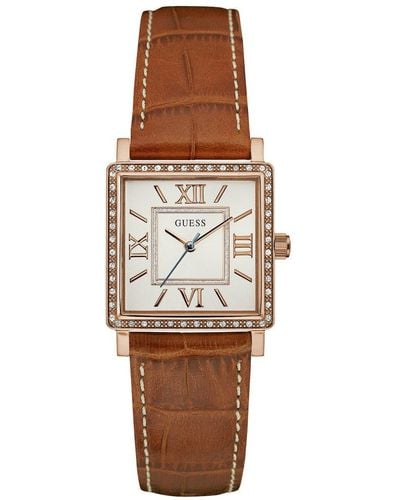 Guess Classic Dial Watch - Brown