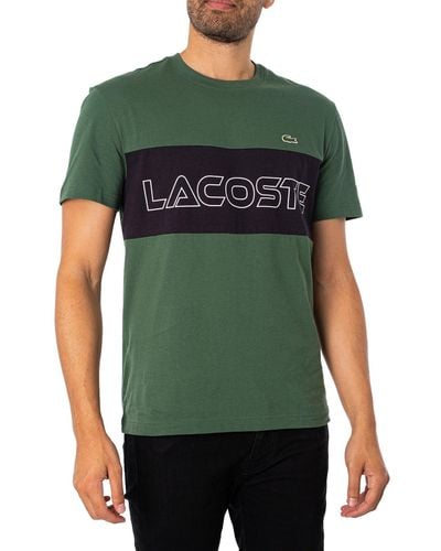 Lacoste Sportief T-shirt Met Lange Mouwen - Groen