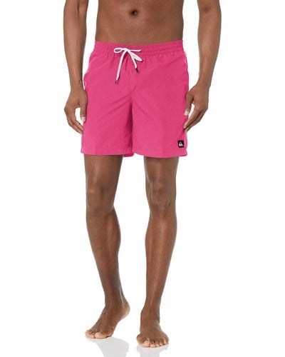 Quiksilver Badehose Volley elastischer Taille Boardshorts - Pink