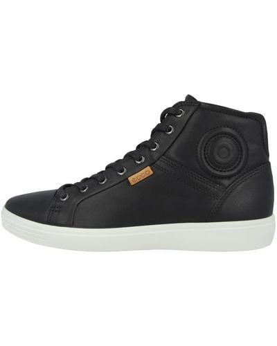 Ecco Soft 7 M Black Droid Sneakers Hautes - Noir