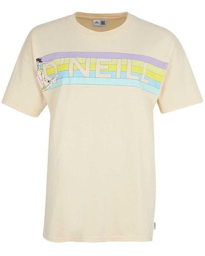 O'neill Sportswear Connective Graphic Long Tshirt T-shirt - Yellow