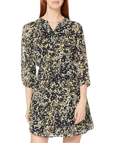 Tom Tailor Kleider & Jumpsuits Chiffon-Kleid mit Blumenprint Yellow Flower Design,40,24591,3000 - Mehrfarbig