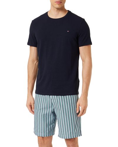 Tommy Hilfiger Hombre Set de pijama corto - Azul