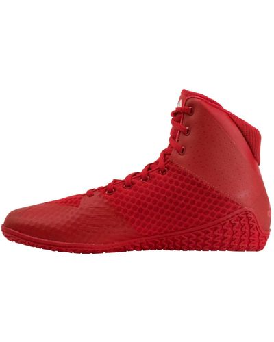 adidas Mat Wizard 4 Wrestling Shoe - Red